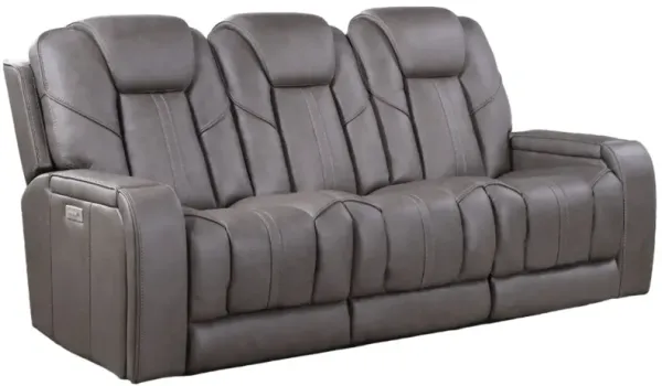 Steve Silver Co. Daniel Mossy Gray Triple Power Reclining Theater Sofa