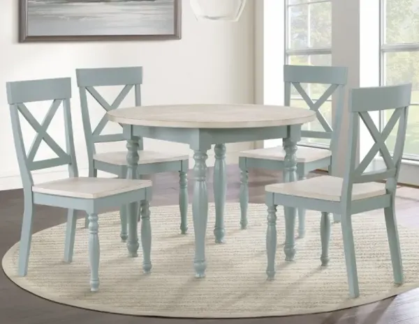 Steve Silver Co. Darcy 5-Piece Green Dining Set