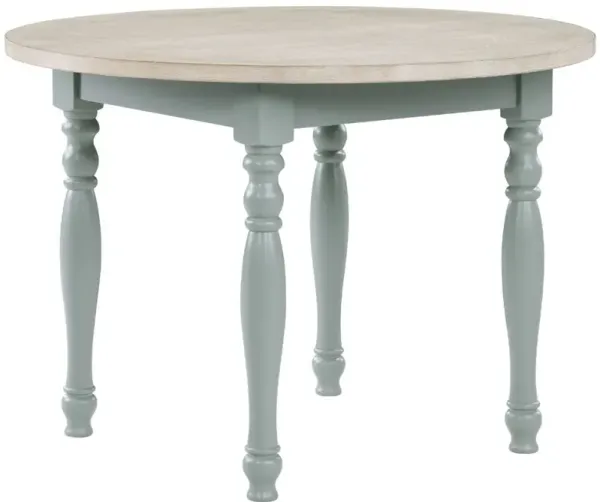 Steve Silver Co. Darcy Parchment Dining Table with Mint Green Base