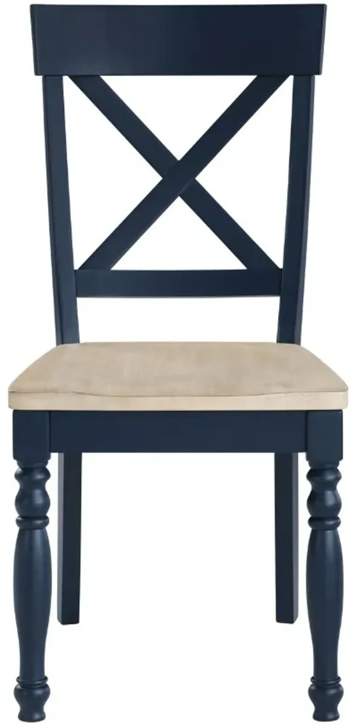 Steve Silver Co. Darcy Midnight Blue/Natural Dining Side Chair