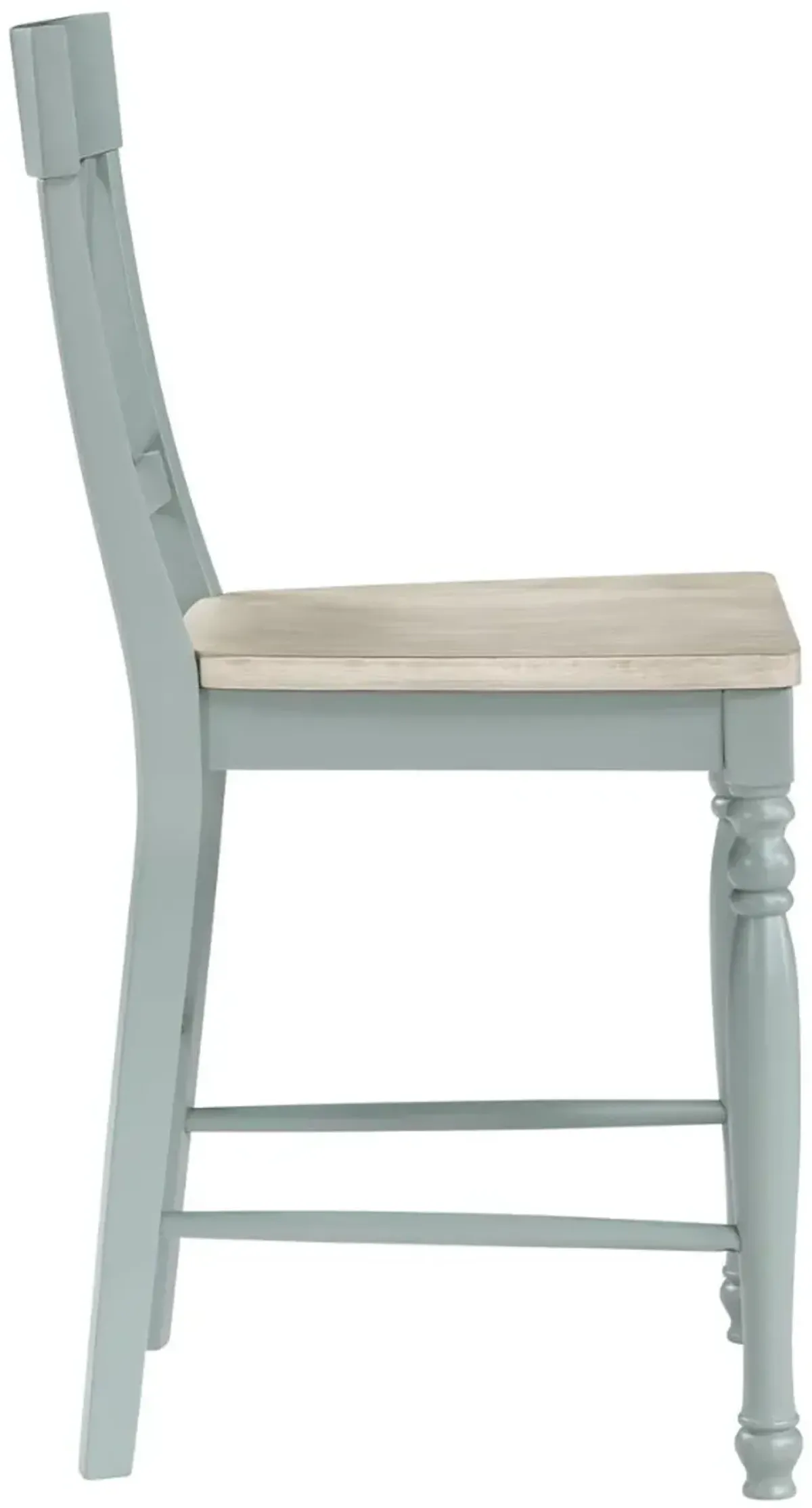 Steve Silver Co. Darcy Mint Green/Natural Counter Stool