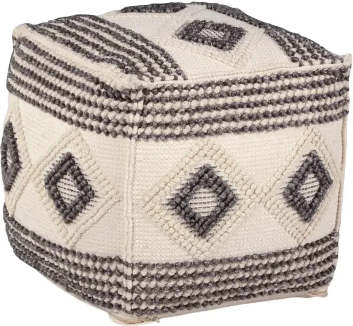 Steve Silver Co. Dalia Beige/Brown Pouf