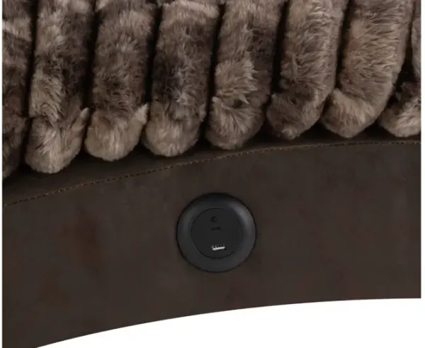 Global Furniture Dominic Mocha Java Chaise