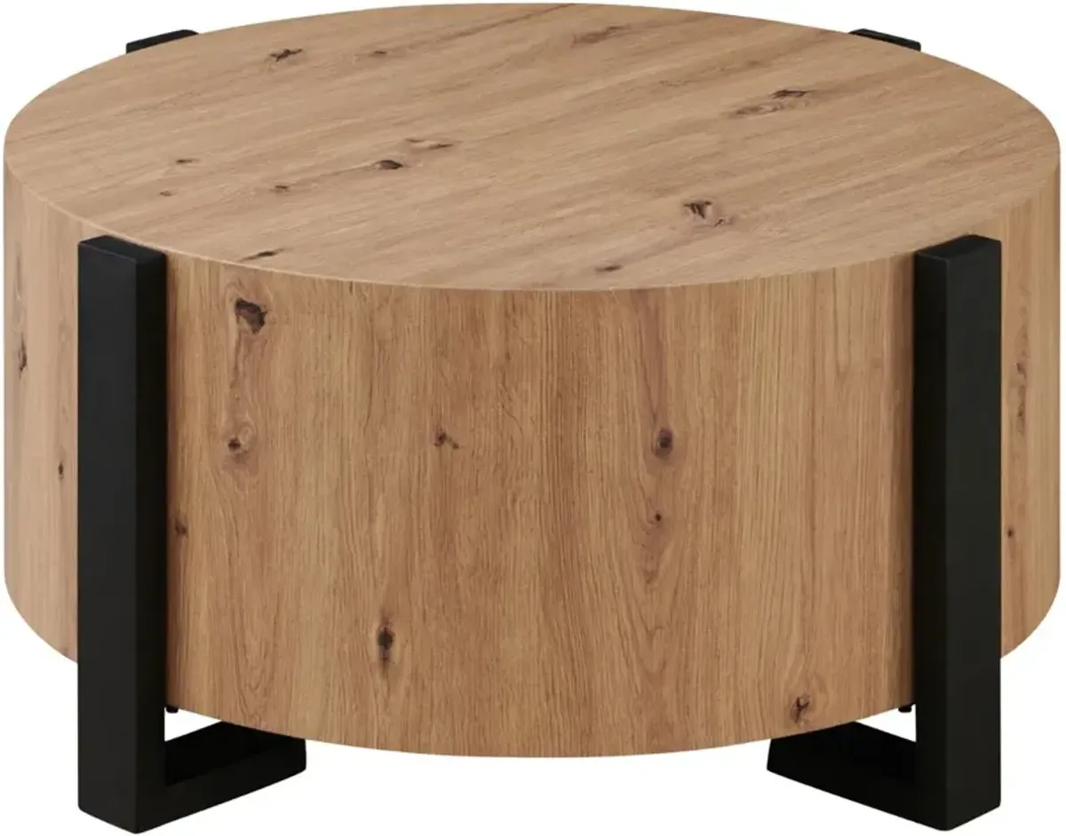 Steve Silver Co. Darcie Brown Cocktail Table with Black Base
