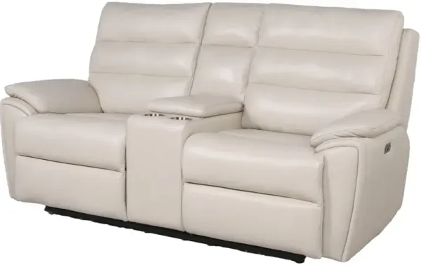 Steve Silver Co. Duval Ivory Power Reclining Loveseat