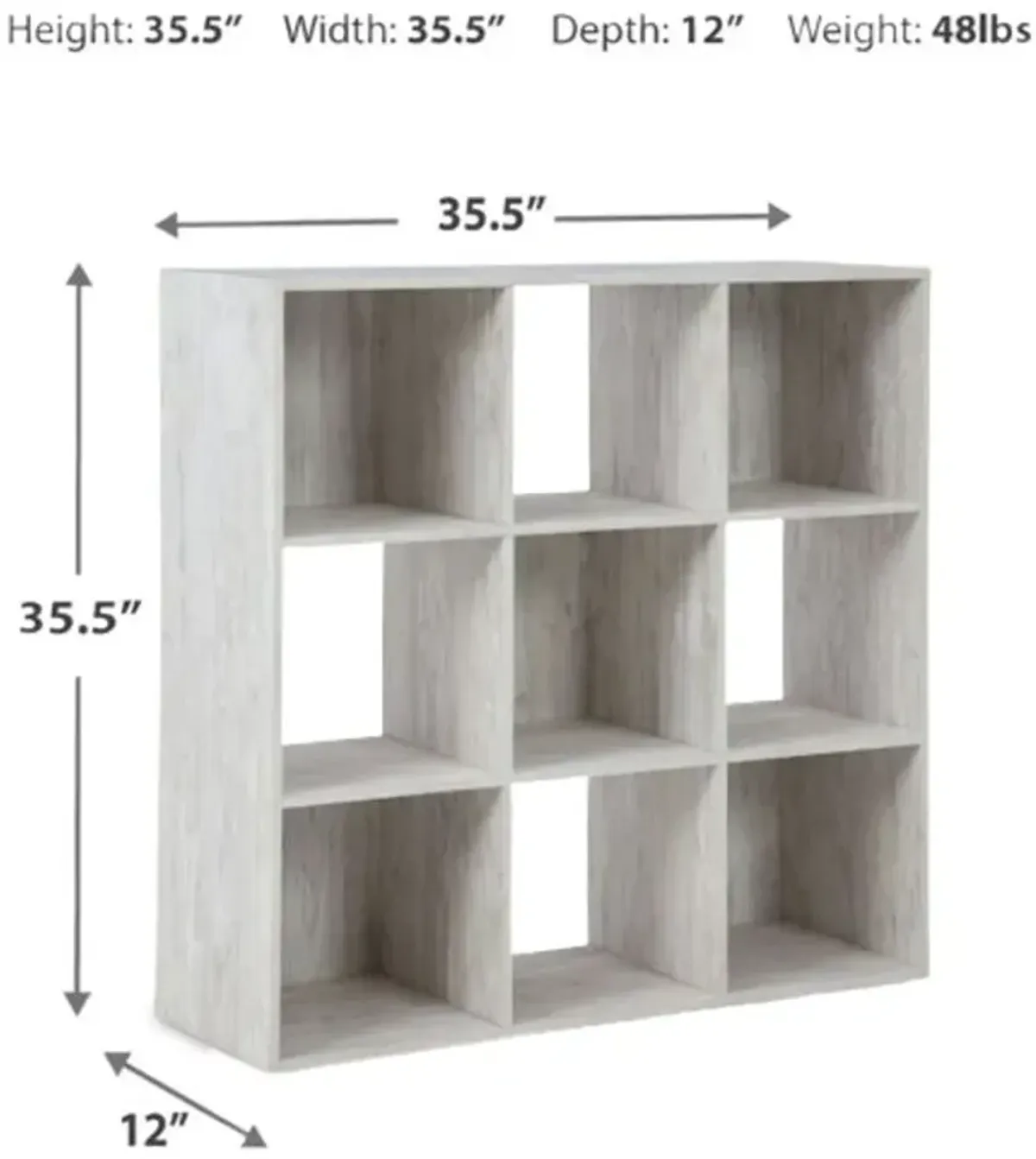 Signature Design by Ashley® Paxberry Whitewash Nine Cube Organizer