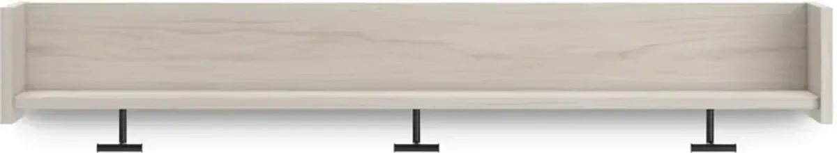 Signature Design by Ashley® Socalle Light Natural Wall Mounted Coat Rack with Shelf