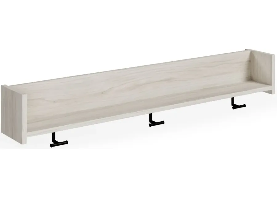 Signature Design by Ashley® Socalle Natural Wall Mounted Coat Rack with Shelf