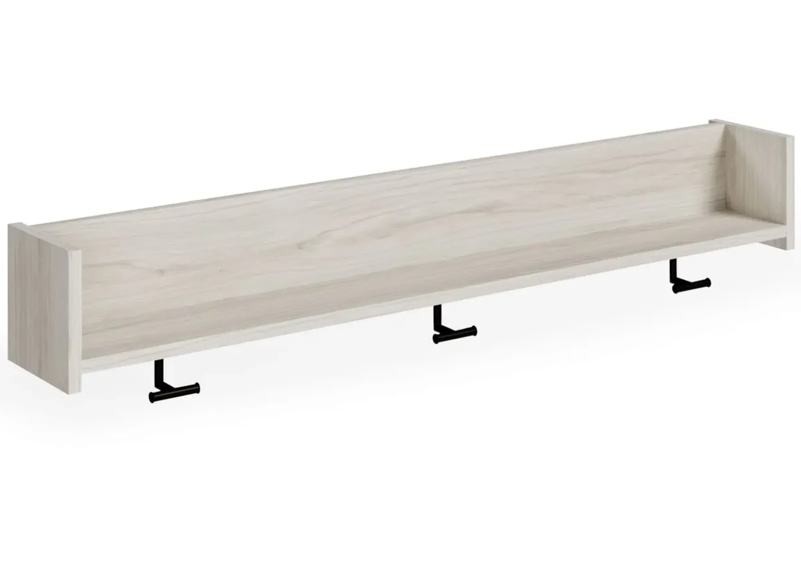 Signature Design by Ashley® Socalle Natural Wall Mounted Coat Rack with Shelf