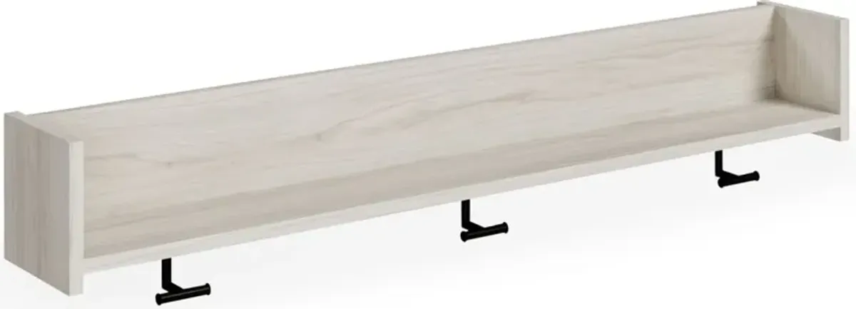 Signature Design by Ashley® Socalle Light Natural Wall Mounted Coat Rack with Shelf