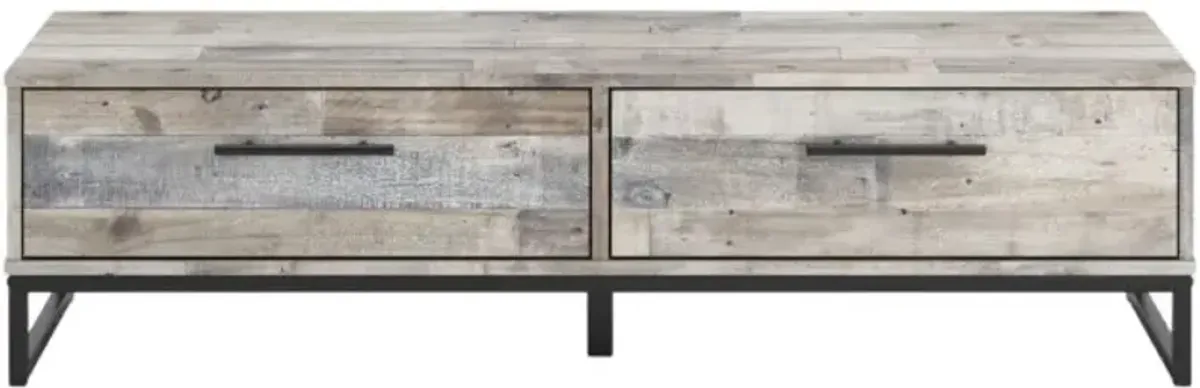 Signature Design by Ashley® Neilsville Whitewash Wall Mounted Coat Rack with Shelf