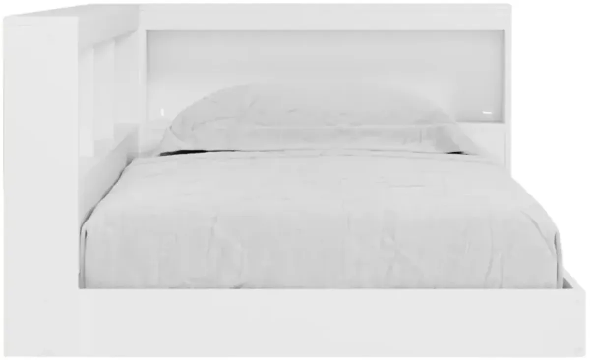 Signature Design by Ashley® Piperton White Youth Twin Storage Bookcase Bed
