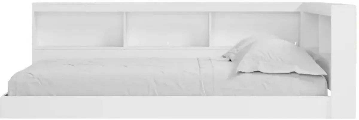 Signature Design by Ashley® Piperton White Youth Full Storage Bookcase Bed