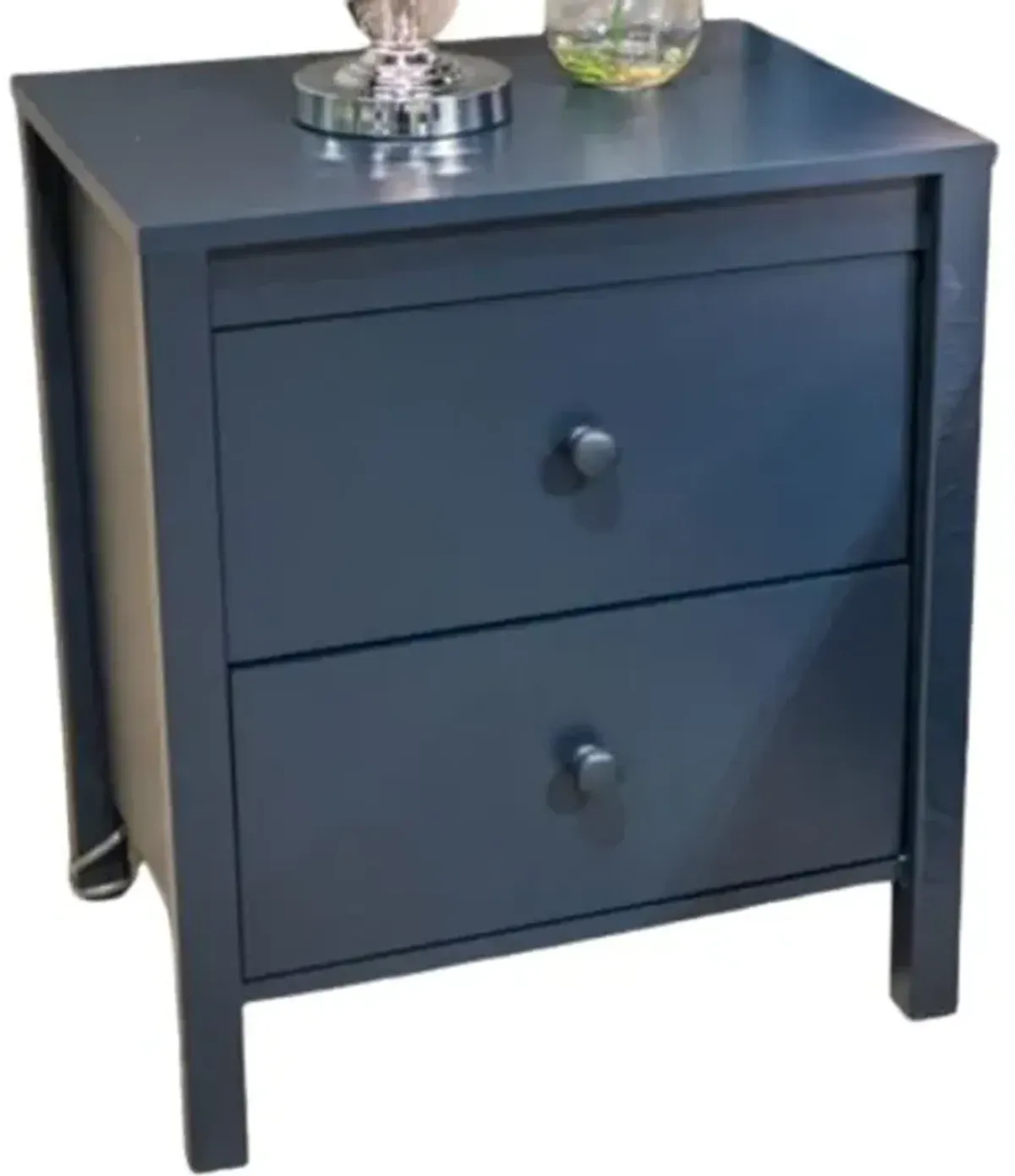 Signature Design by Ashley® Simmenfort Matte Navy Blue Nightstand