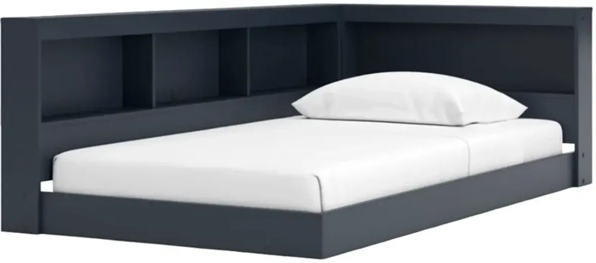 Signature Design by Ashley® Simmenfort Navy Blue Twin Storage Bookcase Bed