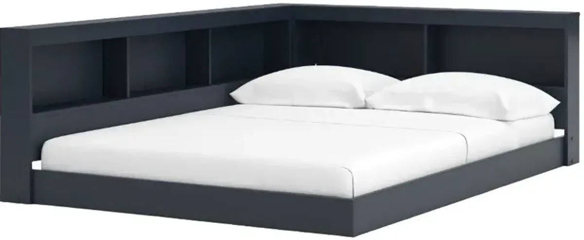 Signature Design by Ashley® Simmenfort Navy Blue Full Youth Bookcase Storage Bed