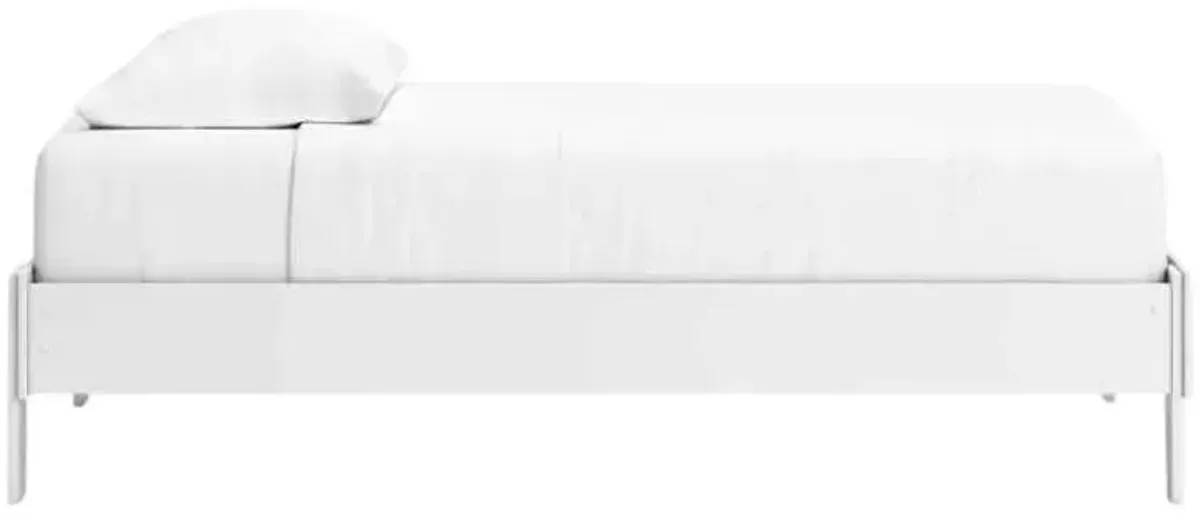 Signature Design by Ashley® Hallityn White Twin Platform Bed