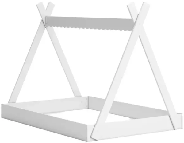 Signature Design by Ashley® Hallityn White Youth Full Tent Complete Bed in Box
