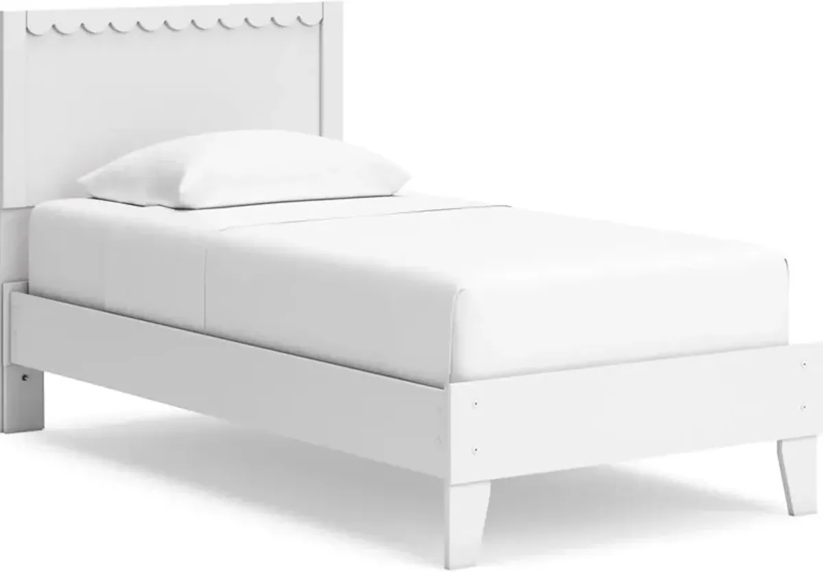 Signature Design by Ashley® Hallityn White Twin Panel Platform Bed