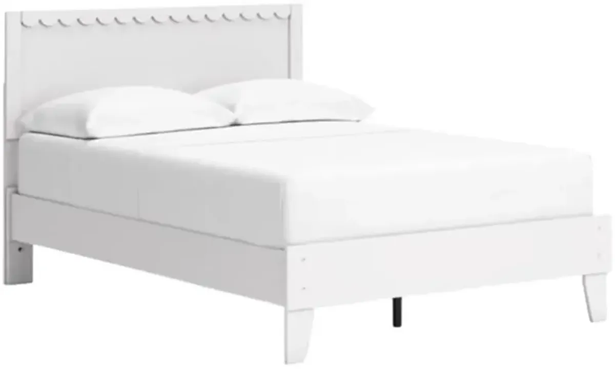 Signature Design by Ashley® Hallityn Matte White Full Panel Platform Bed