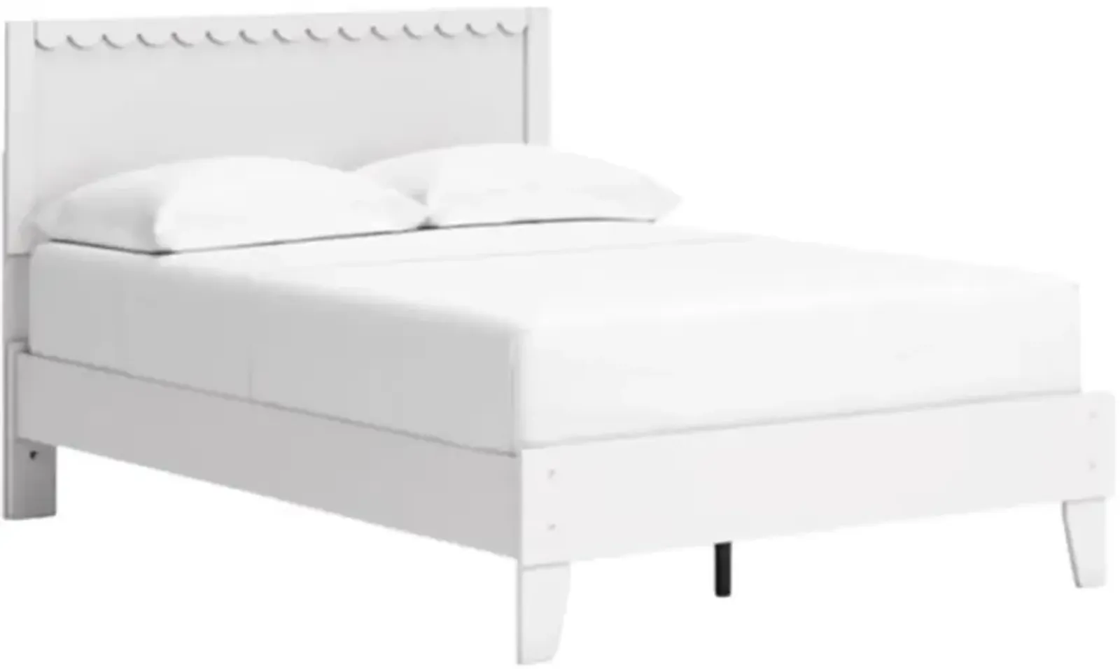 Signature Design by Ashley® Hallityn Matte White Full Panel Platform Bed