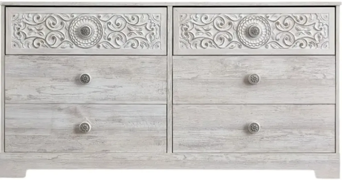 Signature Design by Ashley® Paxberry Whitewash 6-Drawer Dresser