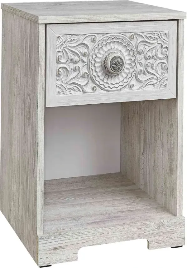 Signature Design by Ashley® Paxberry Whitewash 1-Drawer Nightstand