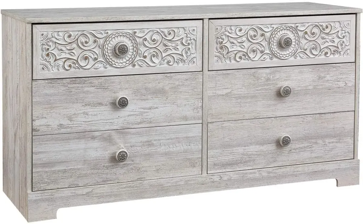 Signature Design by Ashley® Paxberry Whitewash 59" Dresser