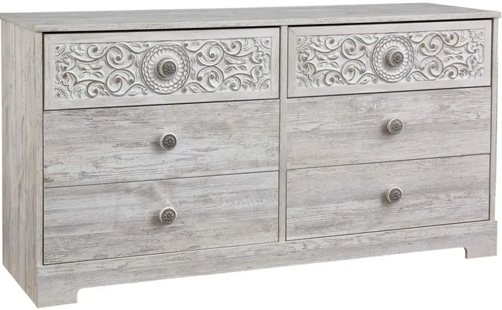 Signature Design by Ashley® Paxberry Whitewash 59" Dresser