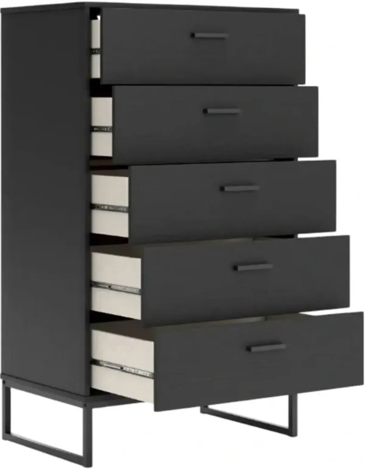 Signature Design by Ashley® Socalle Black 5-Drawer Chest