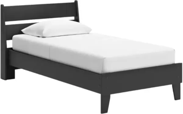 Signature Design by Ashley® Socalle Black Twin Platform Panel Bed