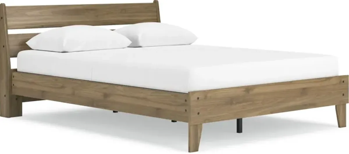 Signature Design by Ashley® Deanlow Honey Full Platform Panel Bed