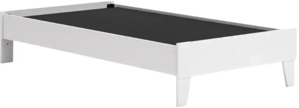 Signature Design by Ashley® Socalle Matte White Youth Twin Platform Bed
