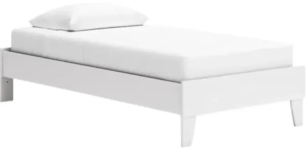 Signature Design by Ashley® Socalle Matte White Twin Platform Bed