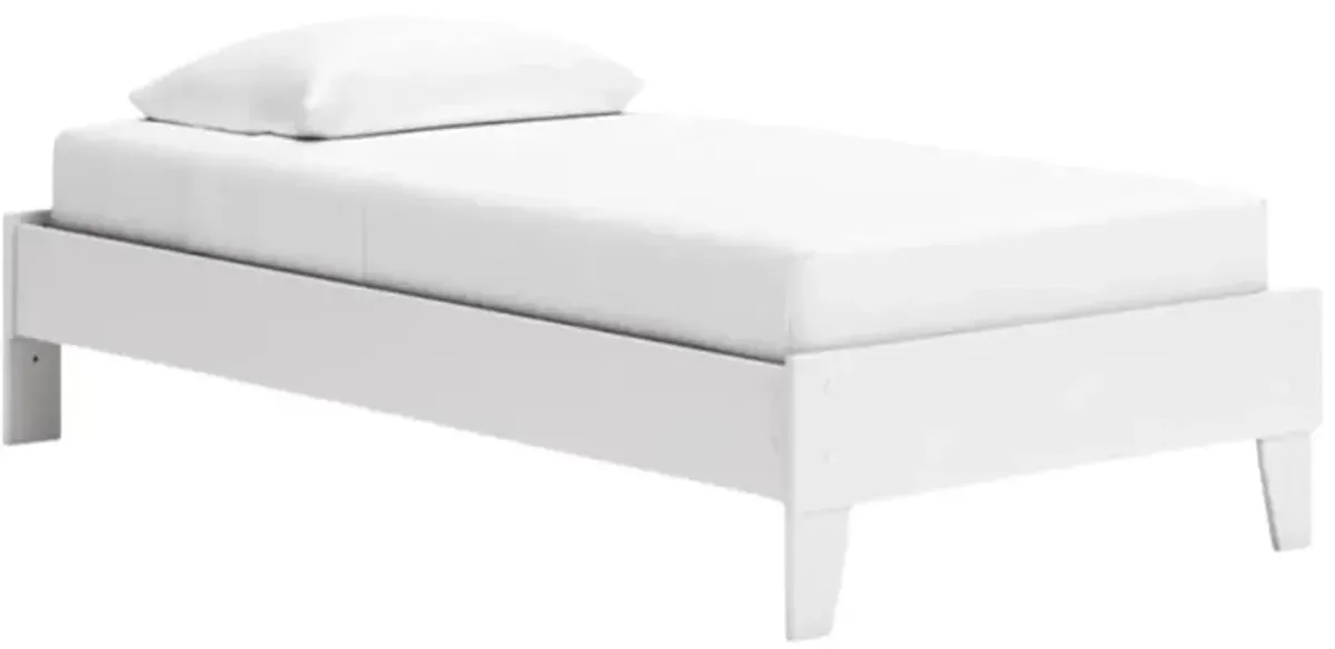 Signature Design by Ashley® Socalle Matte White Youth Twin Platform Bed