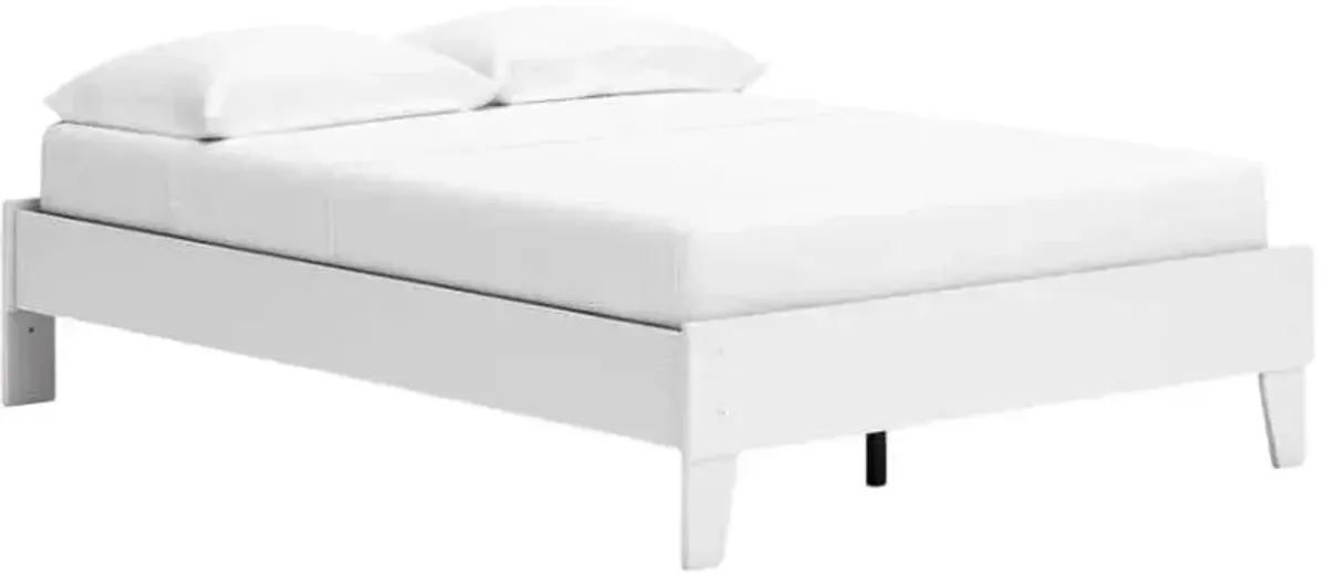 Signature Design by Ashley® Socalle Matte White Full Platform Bed