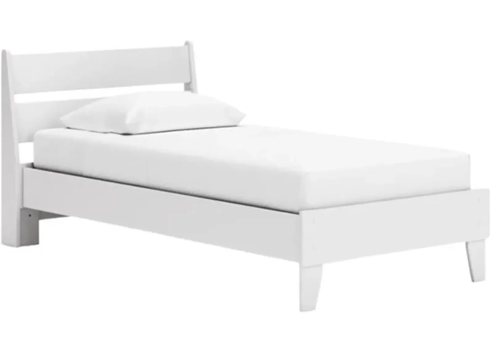 Signature Design by Ashley® Socalle Matte White Twin Panel Platform Bed