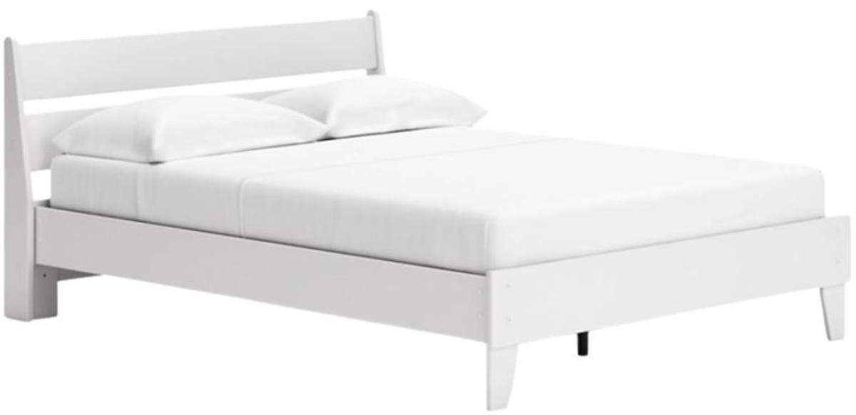 Signature Design by Ashley® Socalle Matte White Queen Panel Platform Bed