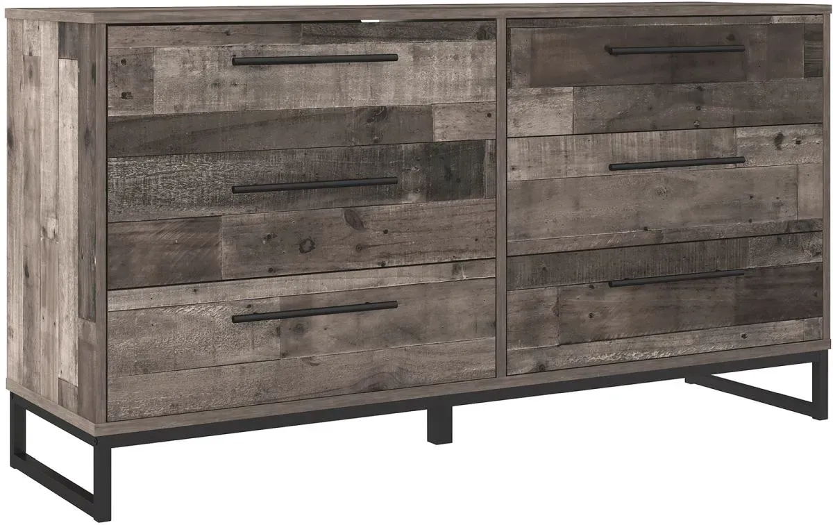 Signature Design by Ashley® Neilsville Multi Gray 59" Dresser