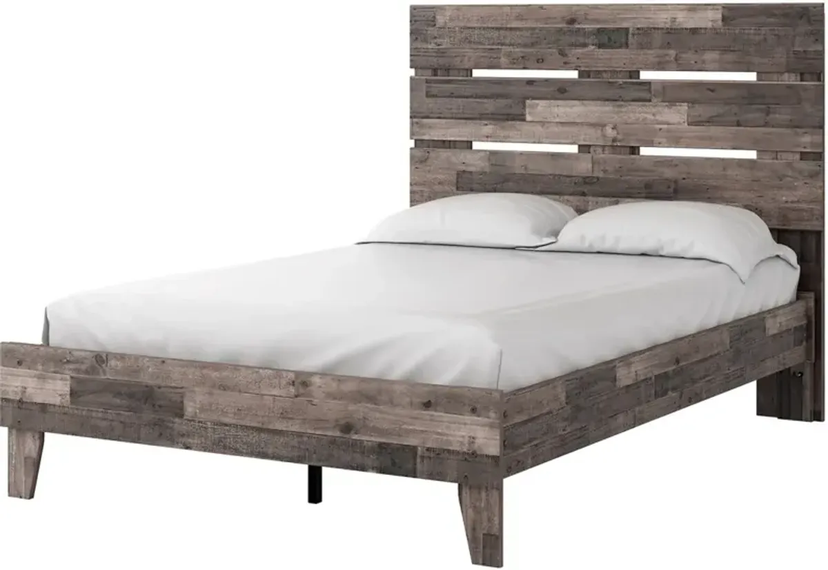 Signature Design by Ashley® Neilsville Multi Gray Full Panel Platform Bed