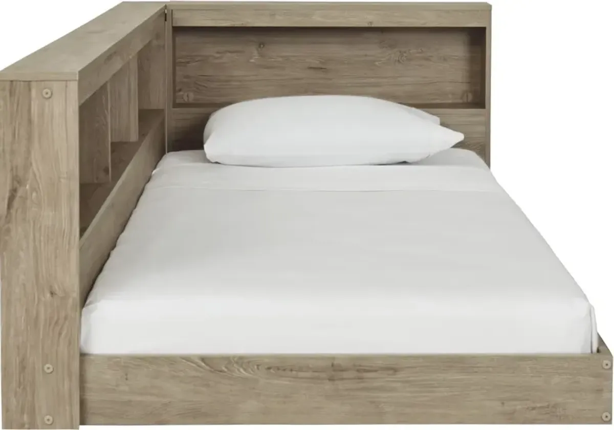 Signature Design by Ashley® Oliah Natural Twin Bookcase Storage Bed