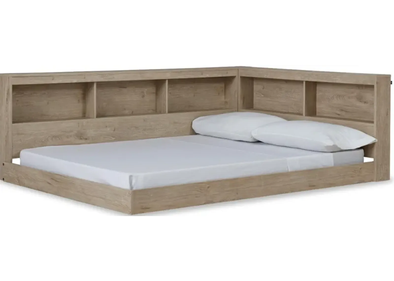 Signature Design by Ashley® Oliah Natural Full Bookcase Storage Bed