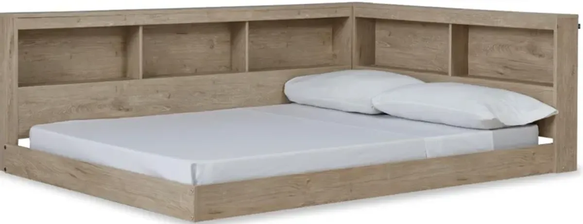 Signature Design by Ashley® Oliah Natural Full Bookcase Storage Bed