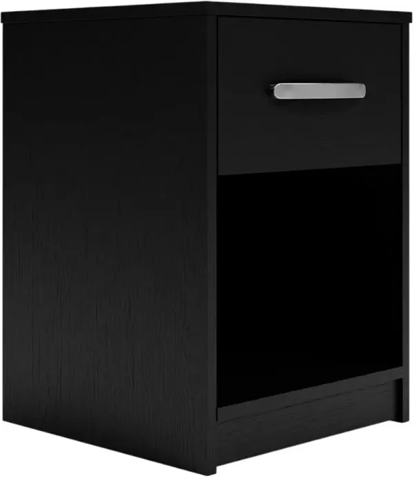 Signature Design by Ashley® Finch Black 1-Drawer Nightstand