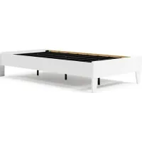 Signature Design by Ashley® Flannia White Twin Platform Bed
