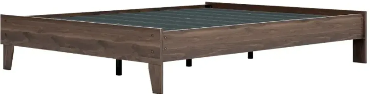 Signature Design by Ashley® Calverson Mocha Queen Platform Bed