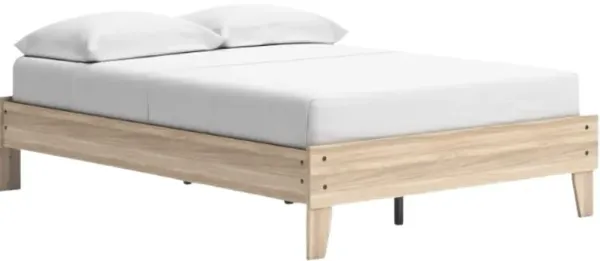 Signature Design by Ashley® Battelle Tan Queen Platform Bed