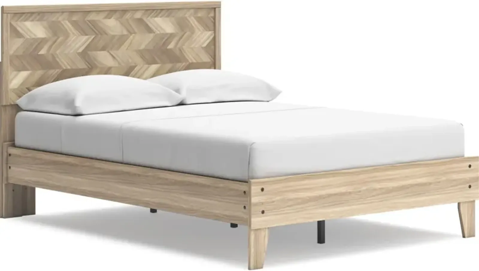 Signature Design by Ashley® Battelle Tan Full Panel Platform Bed