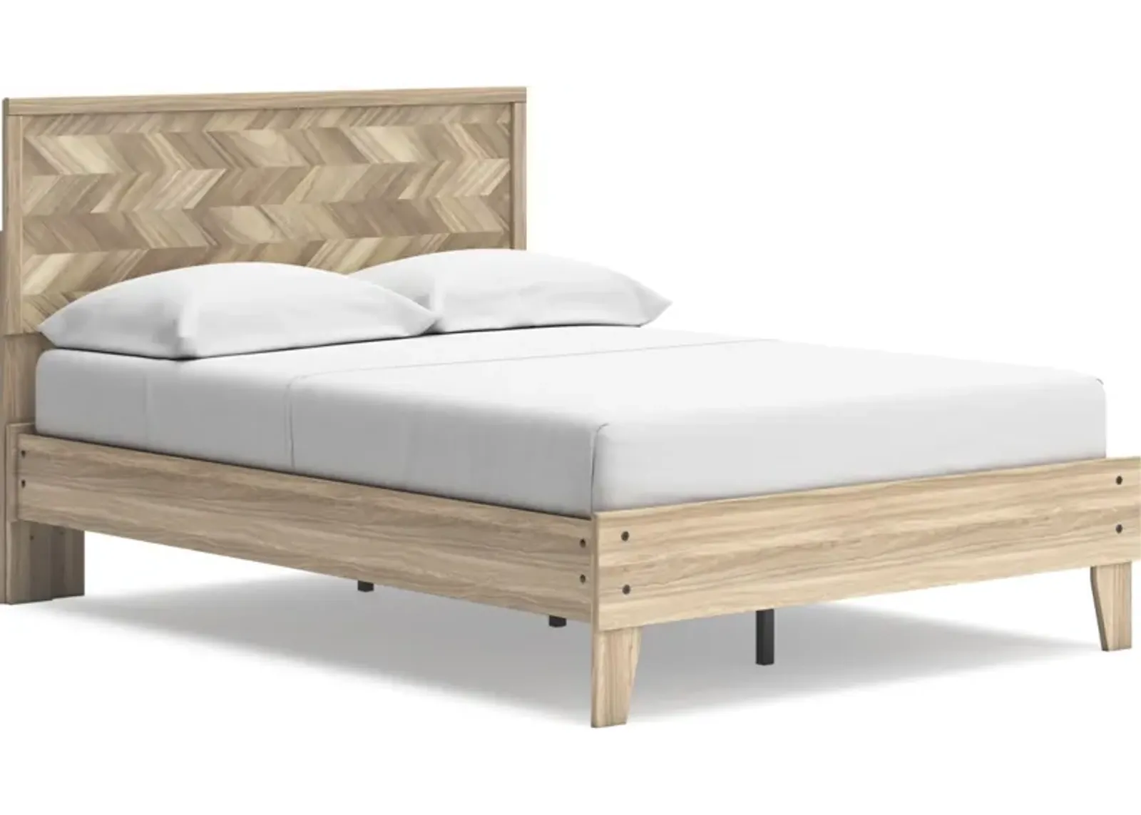 Signature Design by Ashley® Battelle Tan Full Panel Platform Bed