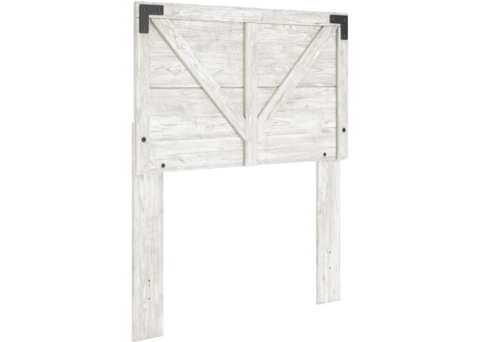 Signature Design by Ashley® Shawburn Whitewash Twin Crossbuck Panel Headboard